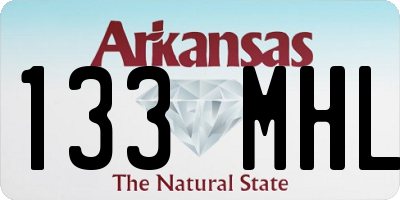 AR license plate 133MHL