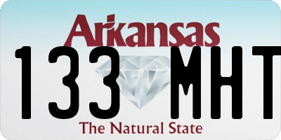 AR license plate 133MHT