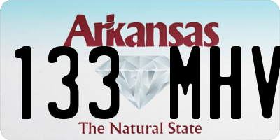 AR license plate 133MHV