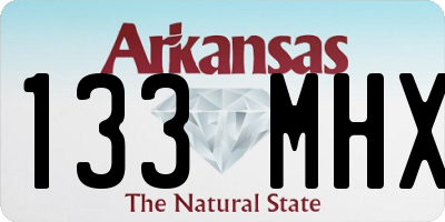 AR license plate 133MHX