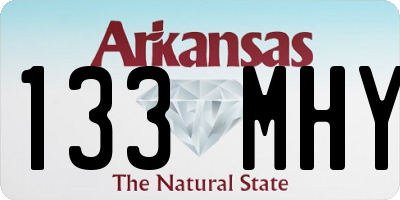 AR license plate 133MHY