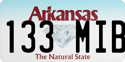 AR license plate 133MIB