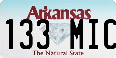 AR license plate 133MIC