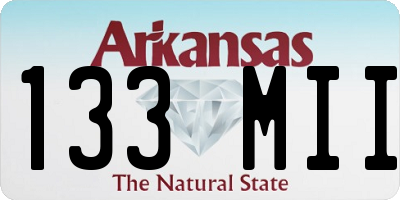 AR license plate 133MII