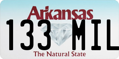 AR license plate 133MIL