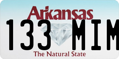 AR license plate 133MIM