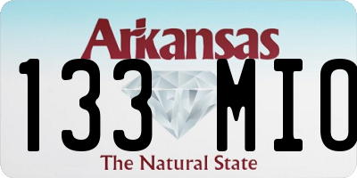 AR license plate 133MIO