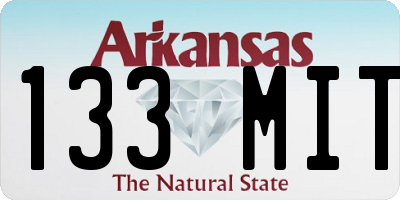 AR license plate 133MIT