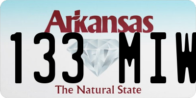 AR license plate 133MIW