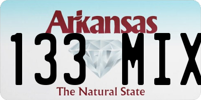 AR license plate 133MIX