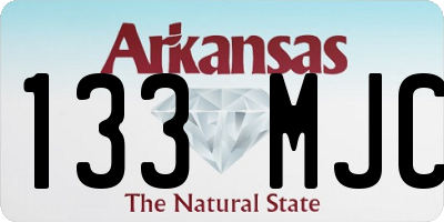 AR license plate 133MJC