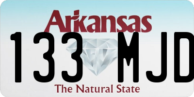 AR license plate 133MJD