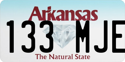 AR license plate 133MJE