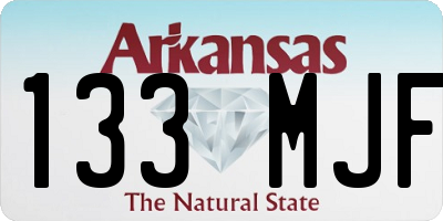 AR license plate 133MJF