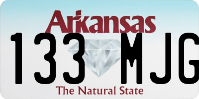 AR license plate 133MJG
