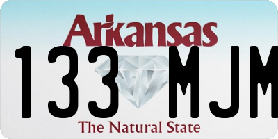 AR license plate 133MJM