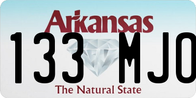 AR license plate 133MJO