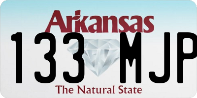 AR license plate 133MJP