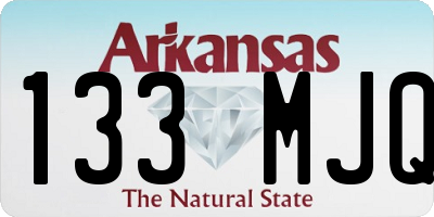 AR license plate 133MJQ