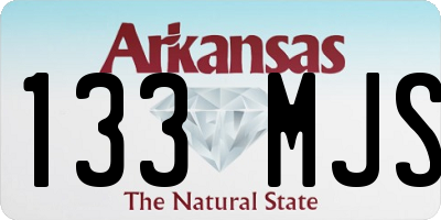AR license plate 133MJS
