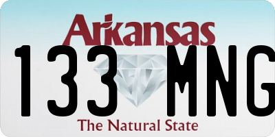 AR license plate 133MNG