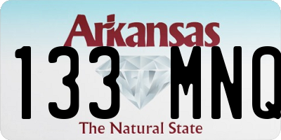 AR license plate 133MNQ