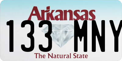 AR license plate 133MNY