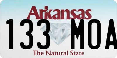 AR license plate 133MOA