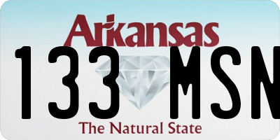 AR license plate 133MSN