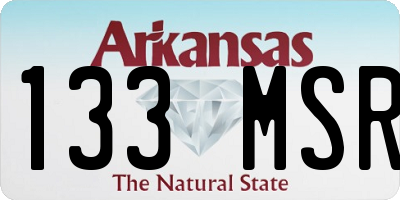 AR license plate 133MSR