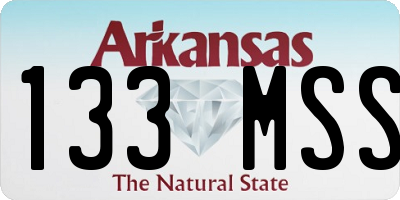 AR license plate 133MSS