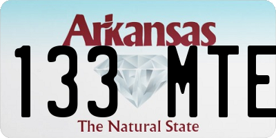 AR license plate 133MTE