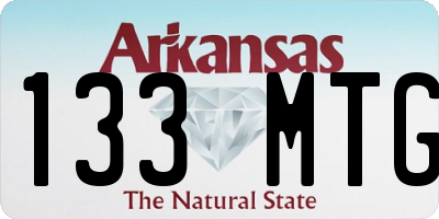 AR license plate 133MTG
