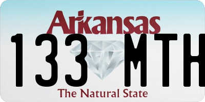 AR license plate 133MTH