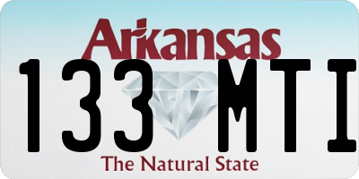 AR license plate 133MTI