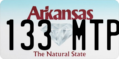 AR license plate 133MTP