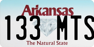 AR license plate 133MTS