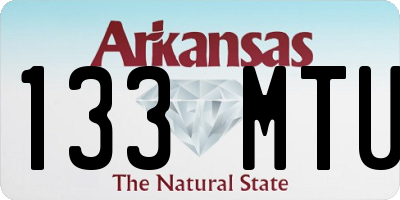 AR license plate 133MTU
