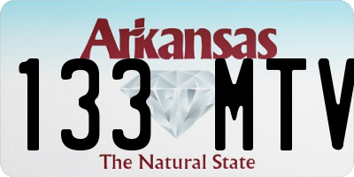 AR license plate 133MTV