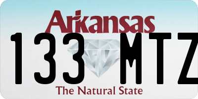 AR license plate 133MTZ