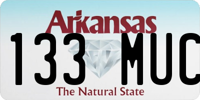 AR license plate 133MUC