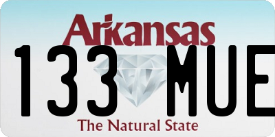 AR license plate 133MUE