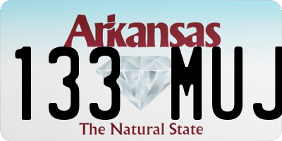 AR license plate 133MUJ