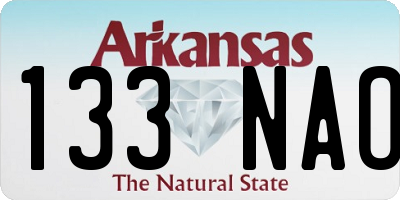 AR license plate 133NAO