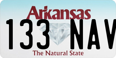 AR license plate 133NAV