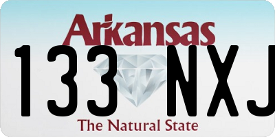 AR license plate 133NXJ