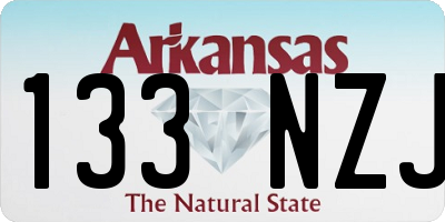 AR license plate 133NZJ