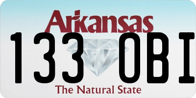 AR license plate 133OBI