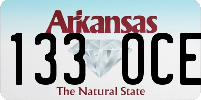 AR license plate 133OCE
