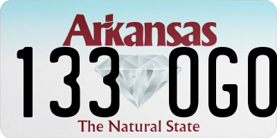 AR license plate 133OGO